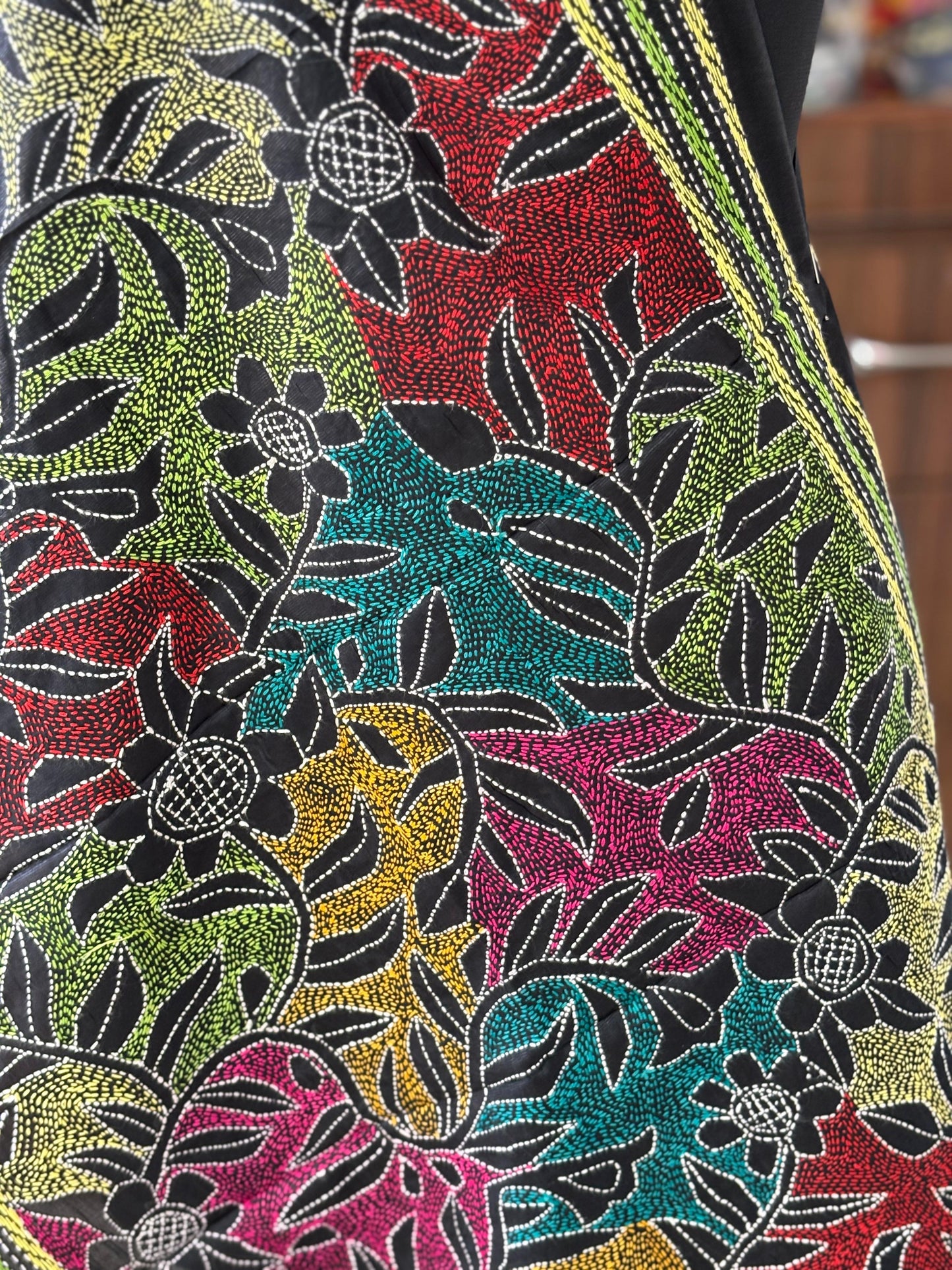 Kantha Art Silk Stole 22"