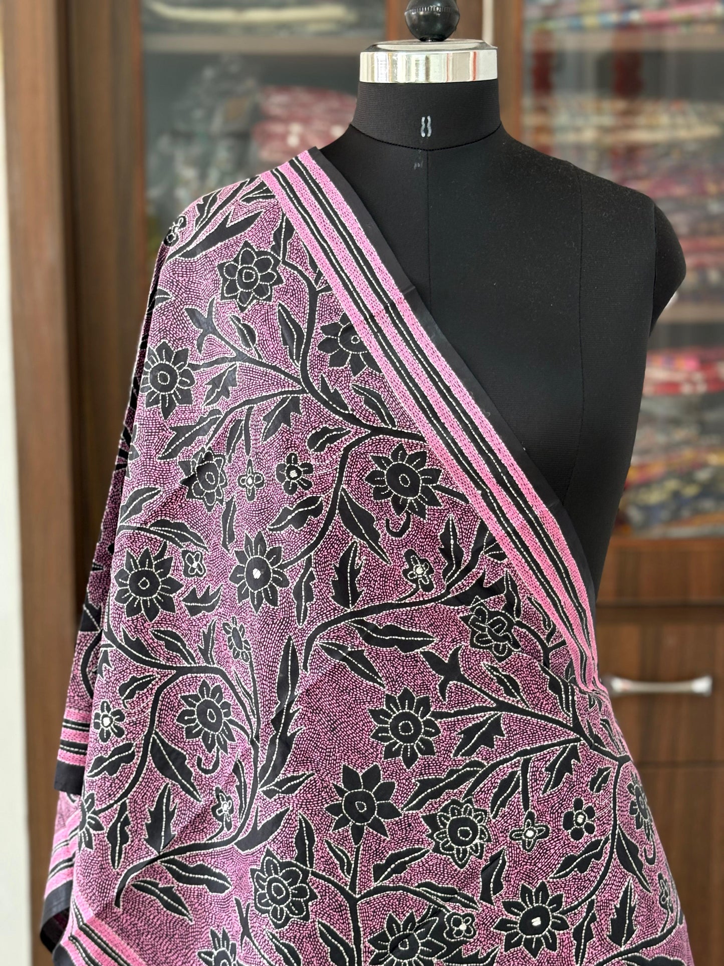 Kantha Art Silk Stole 22"