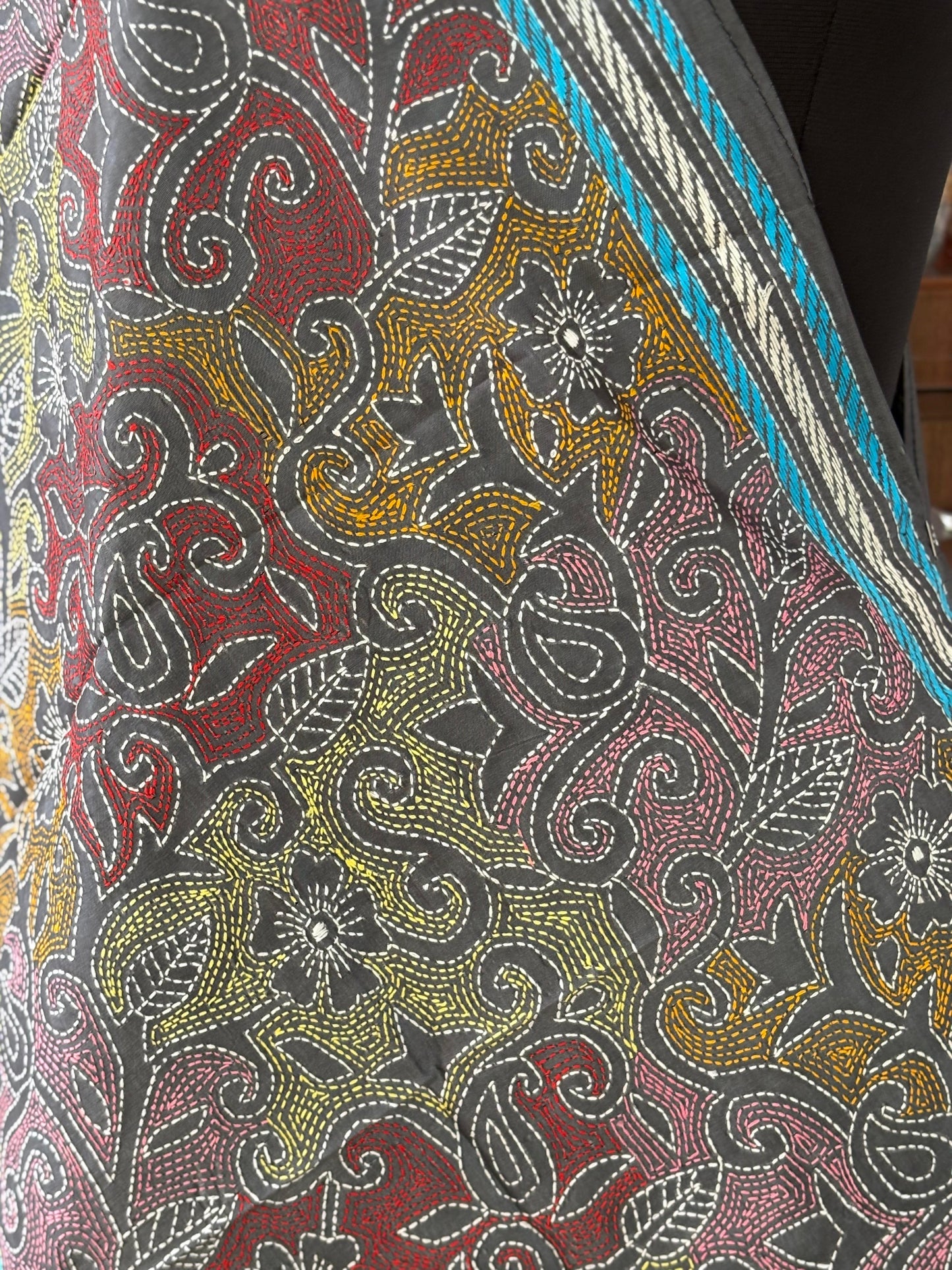 Kantha Art Silk Stole 22"