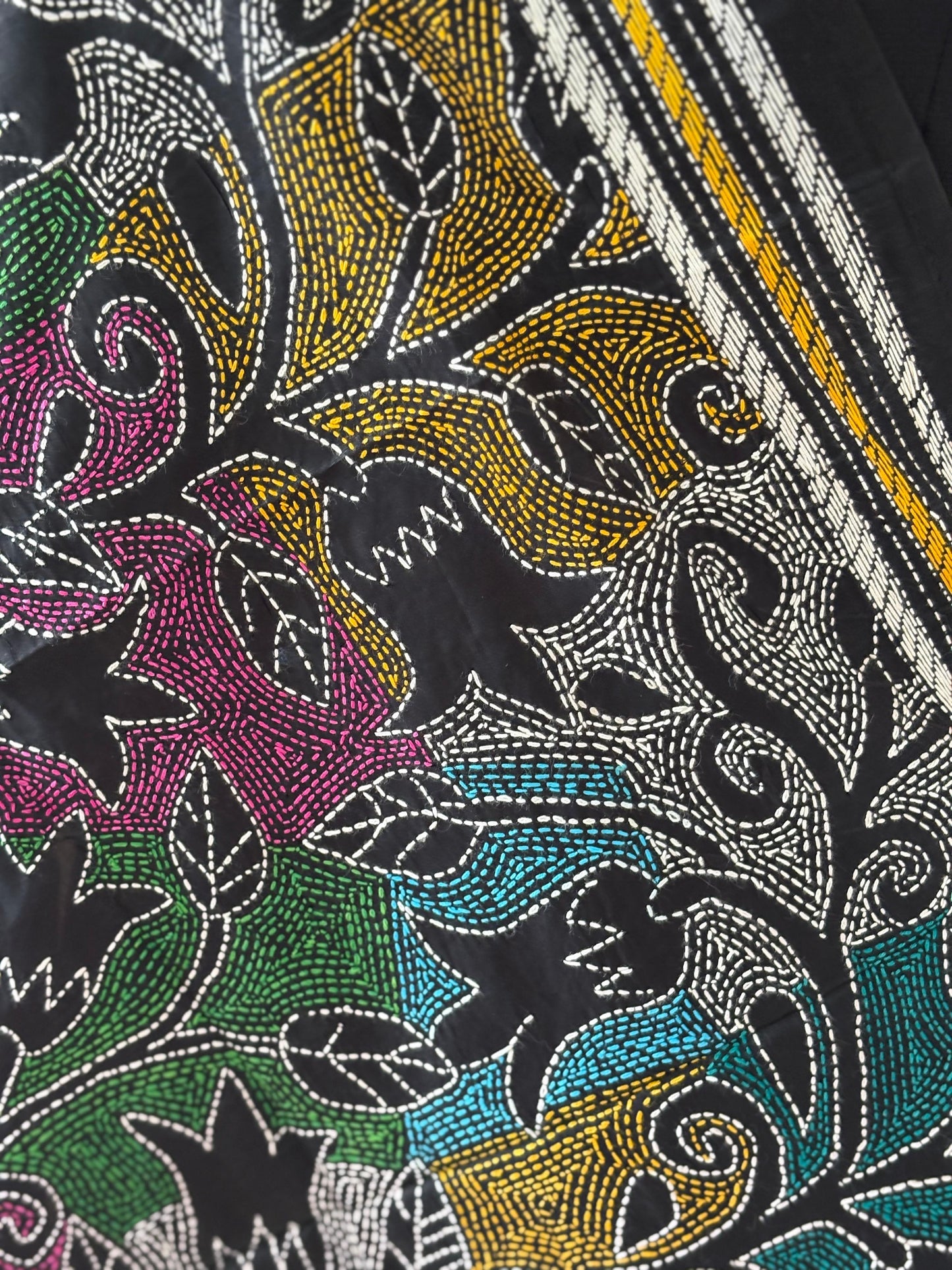 Kantha Art Silk Stole 22"