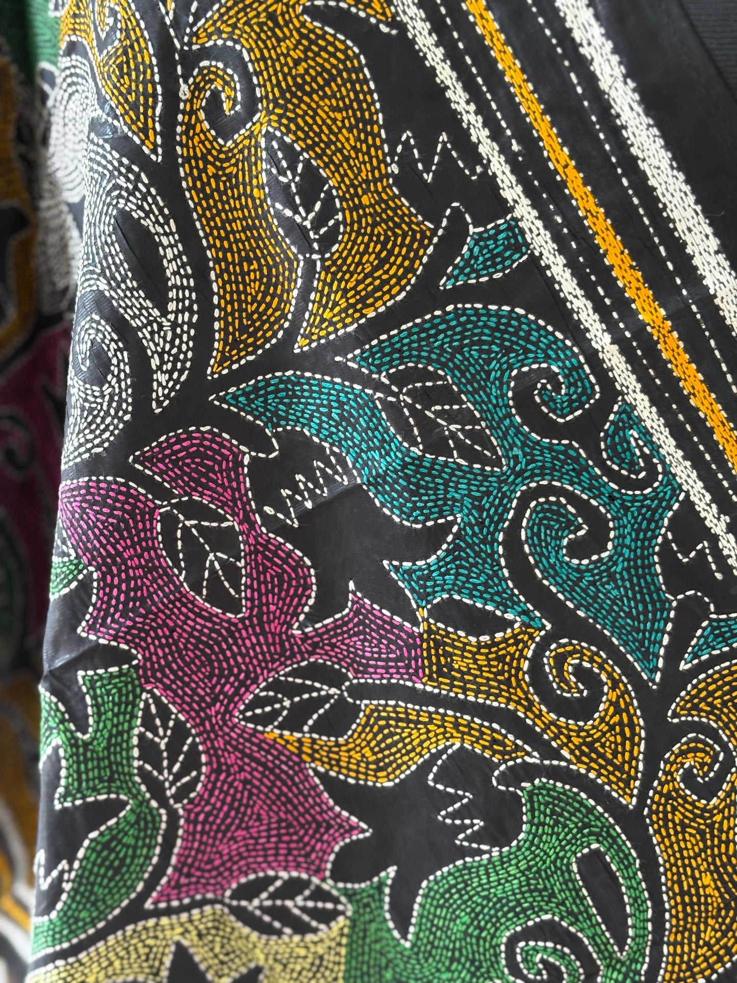 Kantha Art Silk Stole 22"