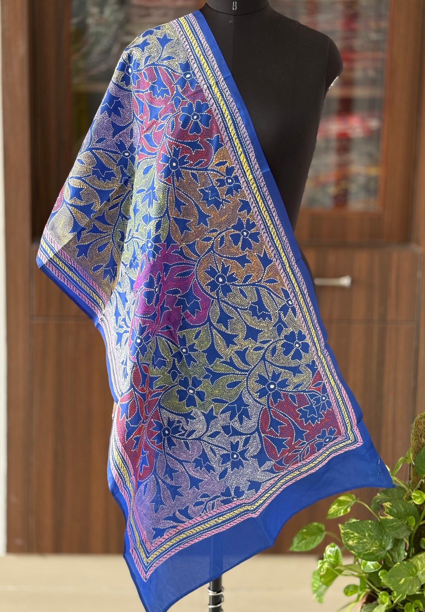 Kantha Art Silk Stole 22"