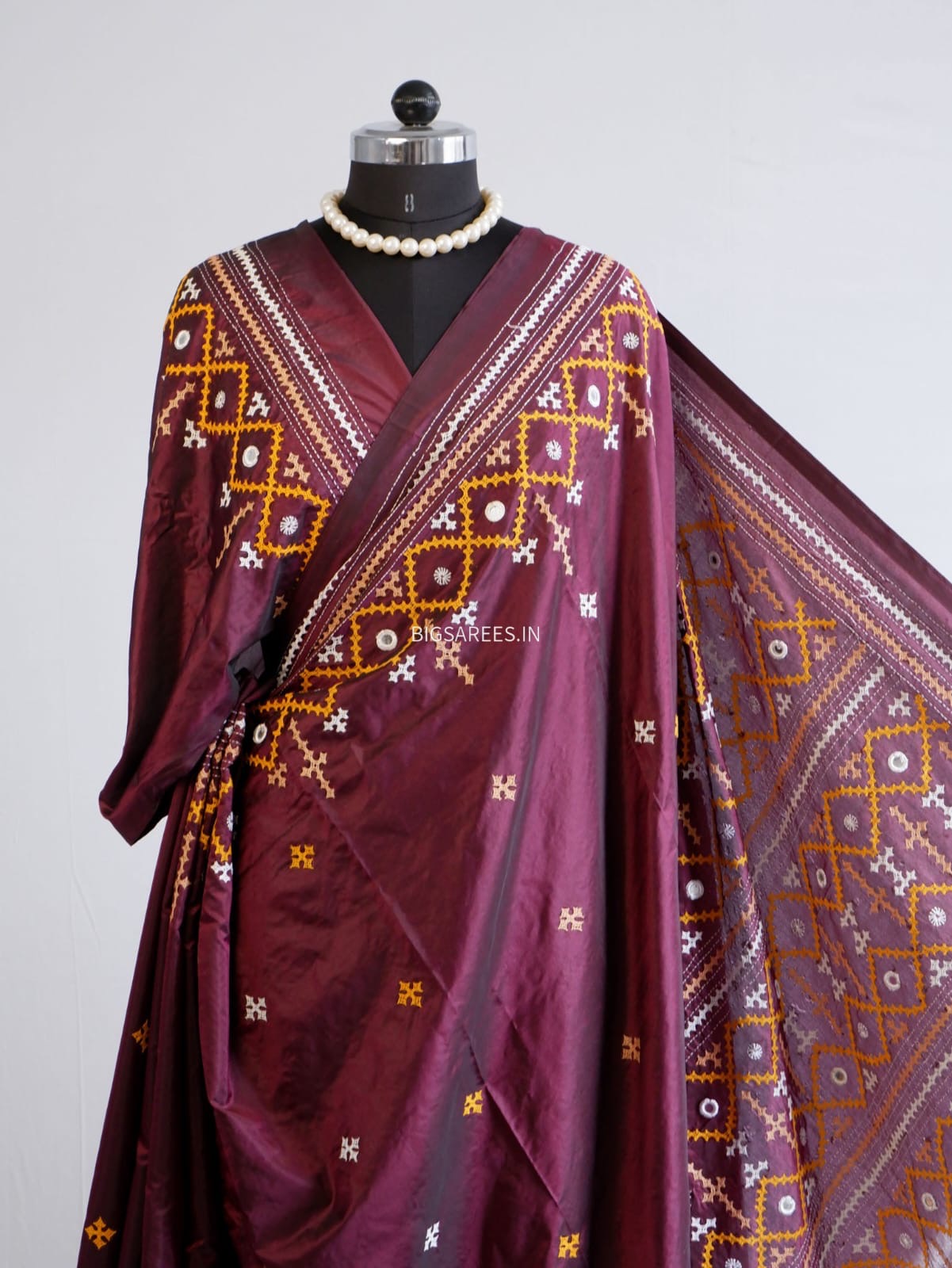 Kutch Work Art SIlk Saree
