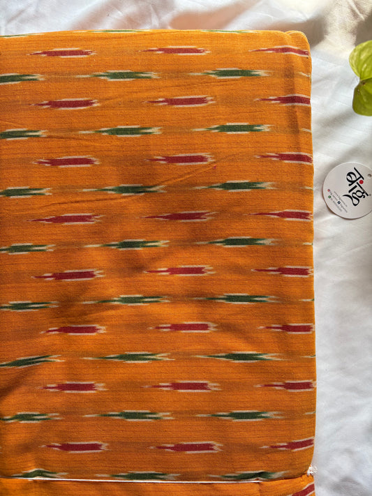 Ikkat woven pure Cotton running fabric