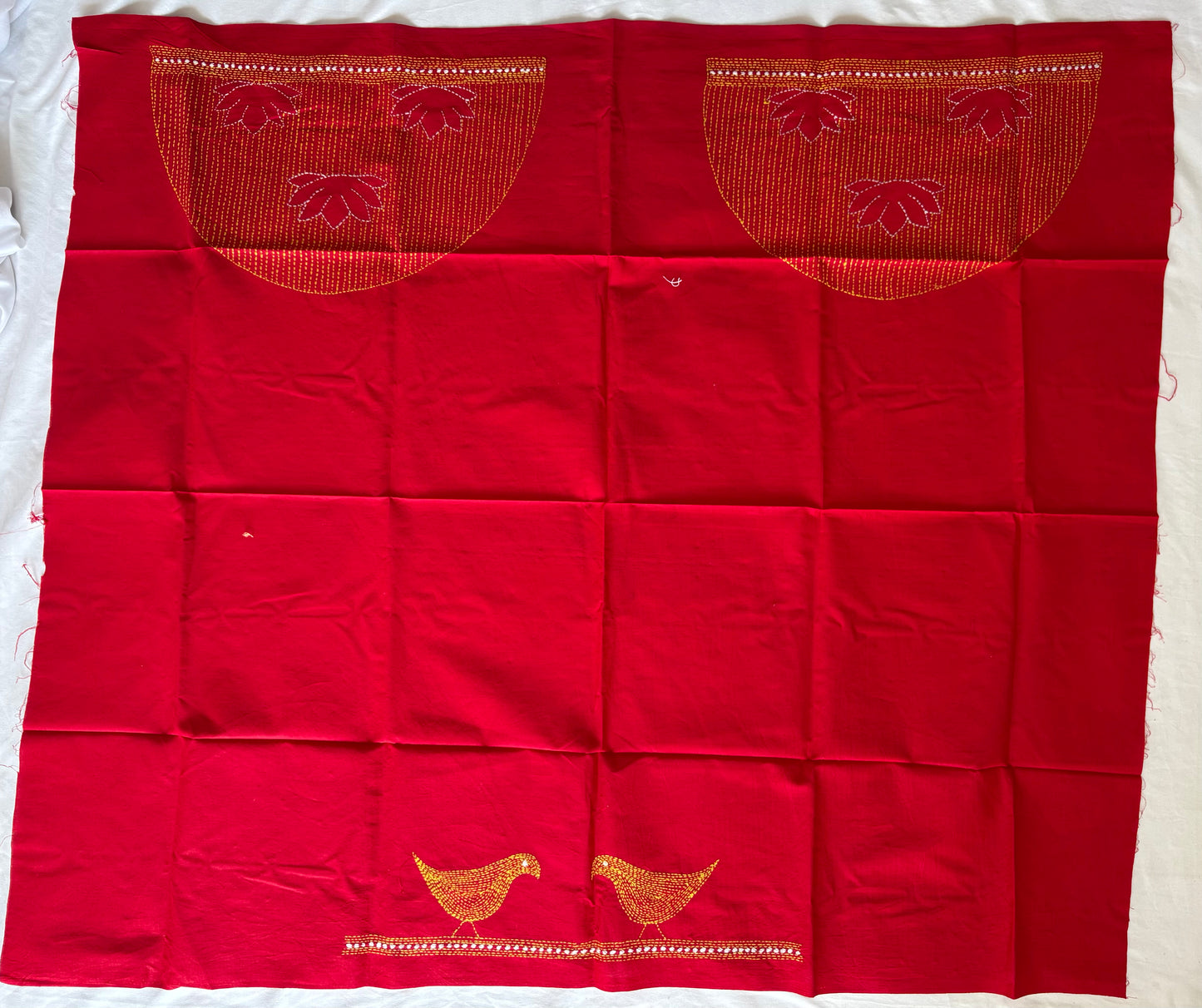 Kantha stitch Cotton Blouse Piece