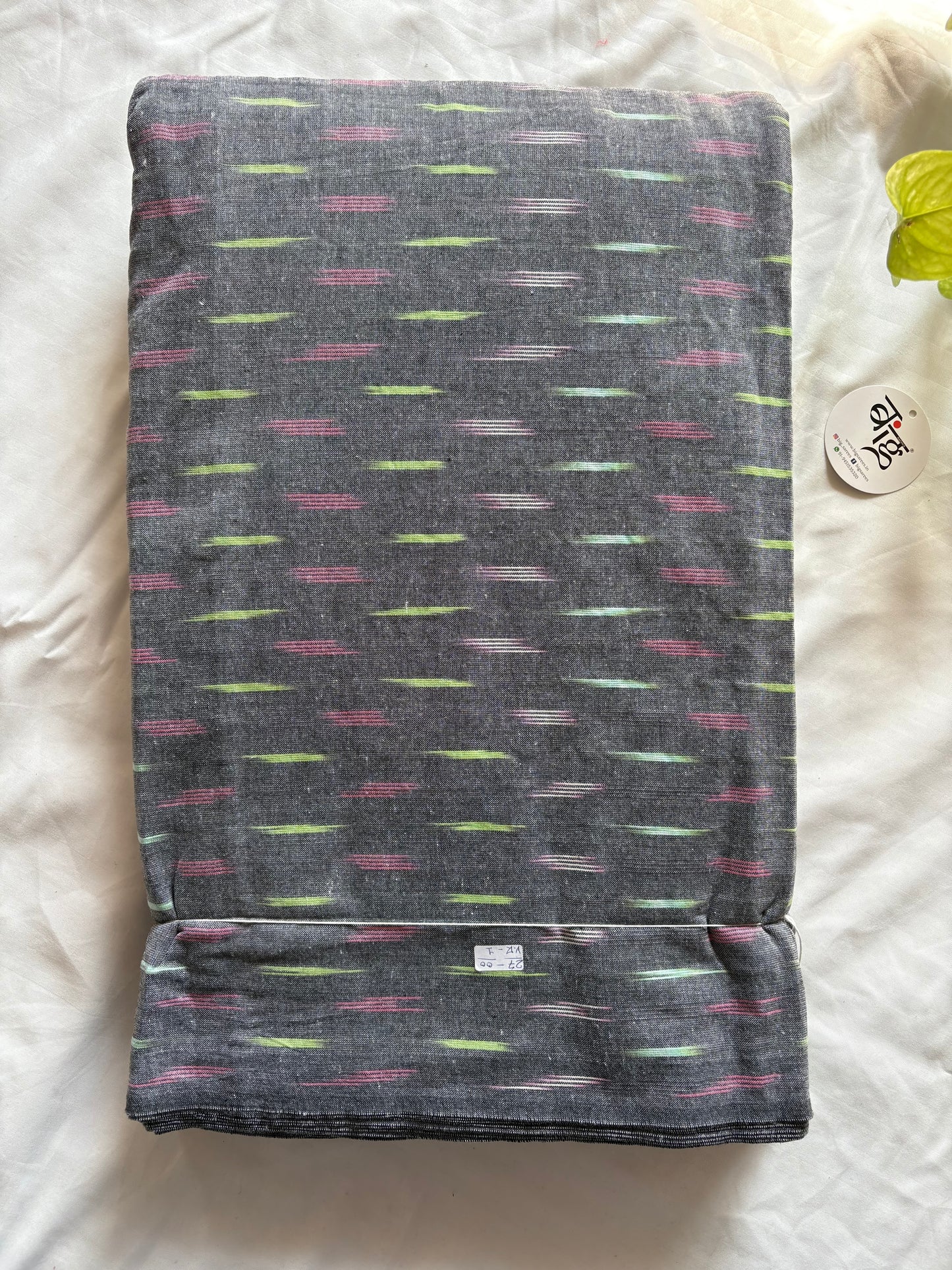 Ikkat woven pure Cotton running fabric