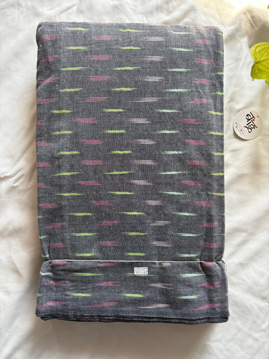 Ikkat woven pure Cotton running fabric