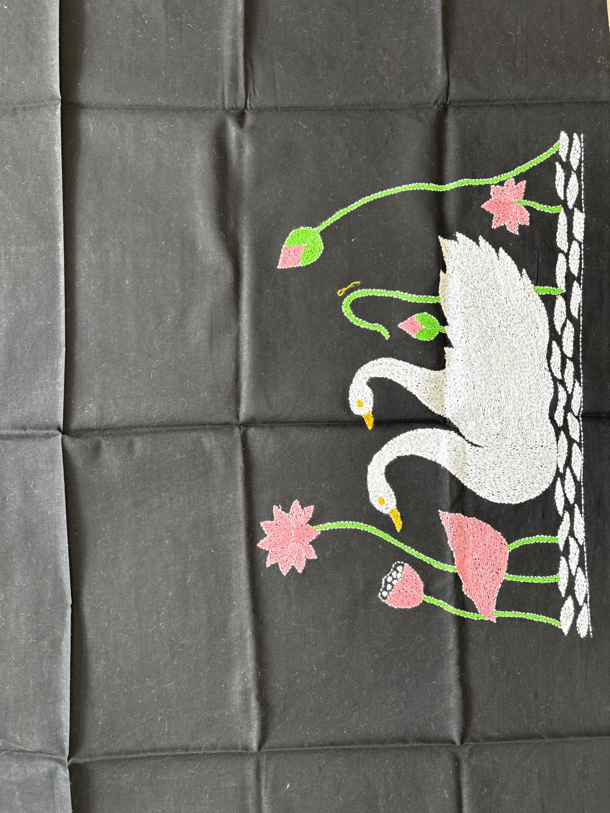 Kantha stitch Cotton Blouse Piece