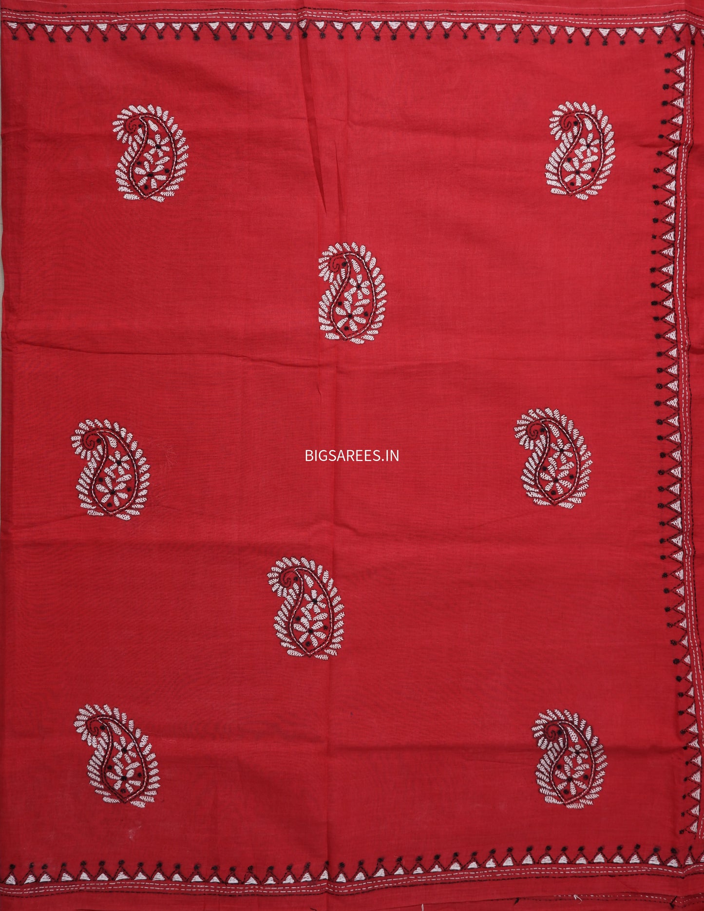 Kantha Hand Embroidered Pure Cotton Saree