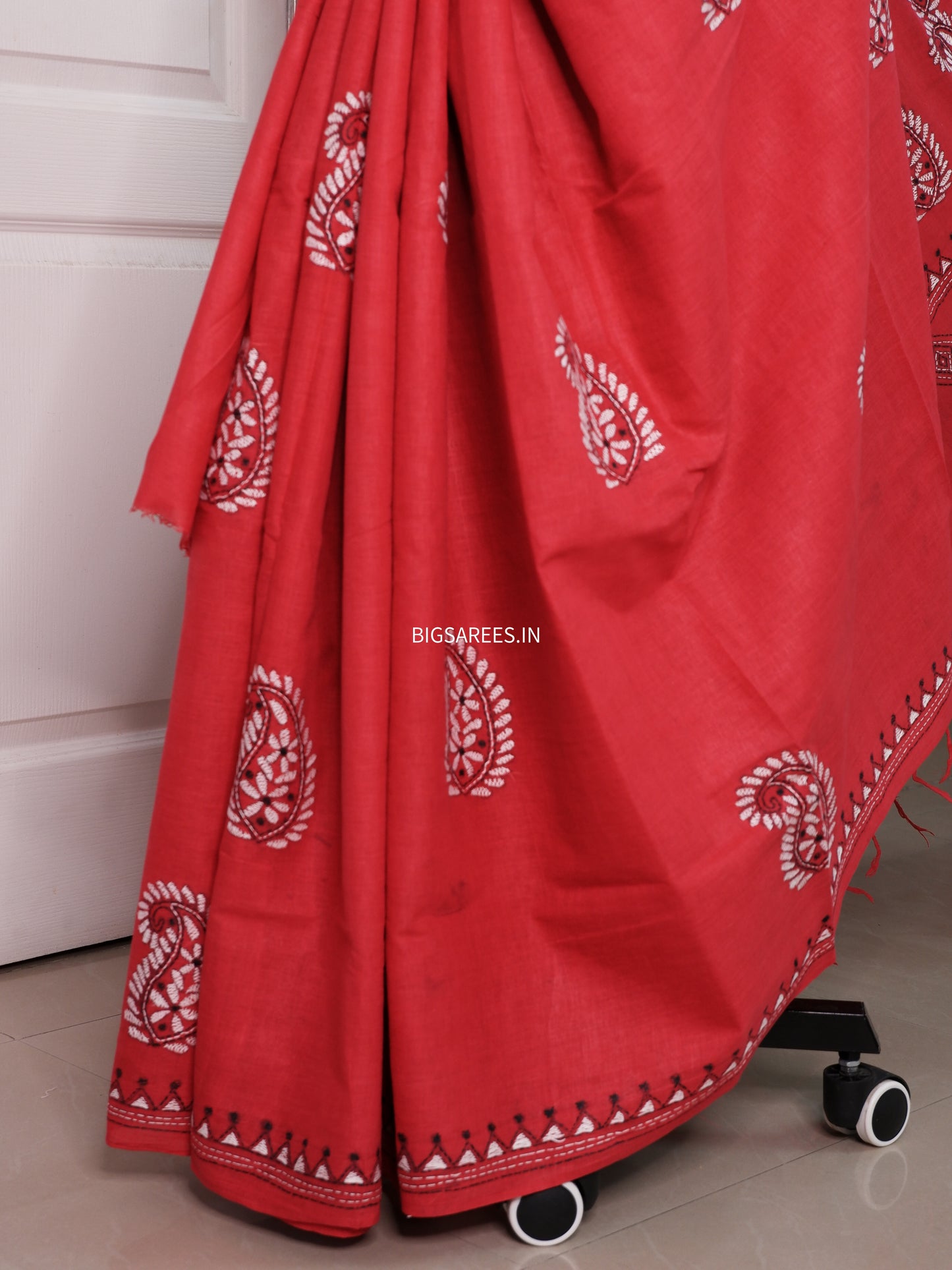 Kantha Hand Embroidered Pure Cotton Saree