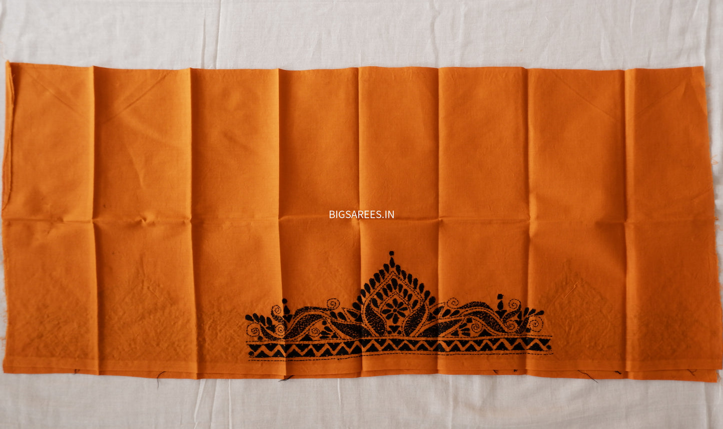 Kantha Hand Embroidered Pure Cotton Saree