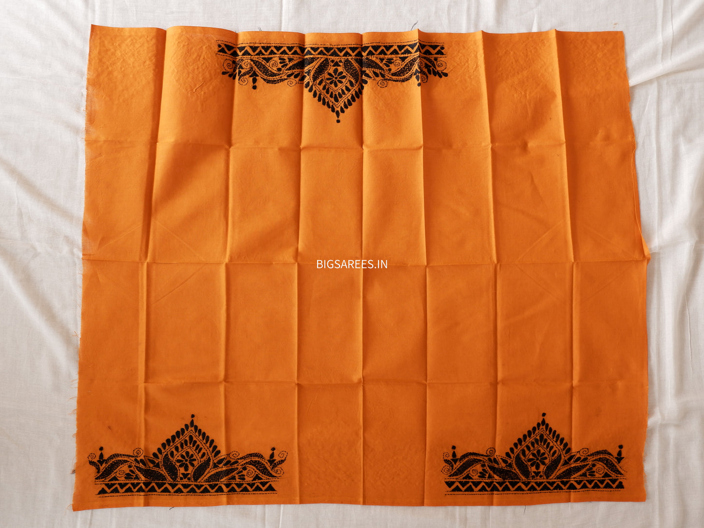 Kantha Hand Embroidered Pure Cotton Saree