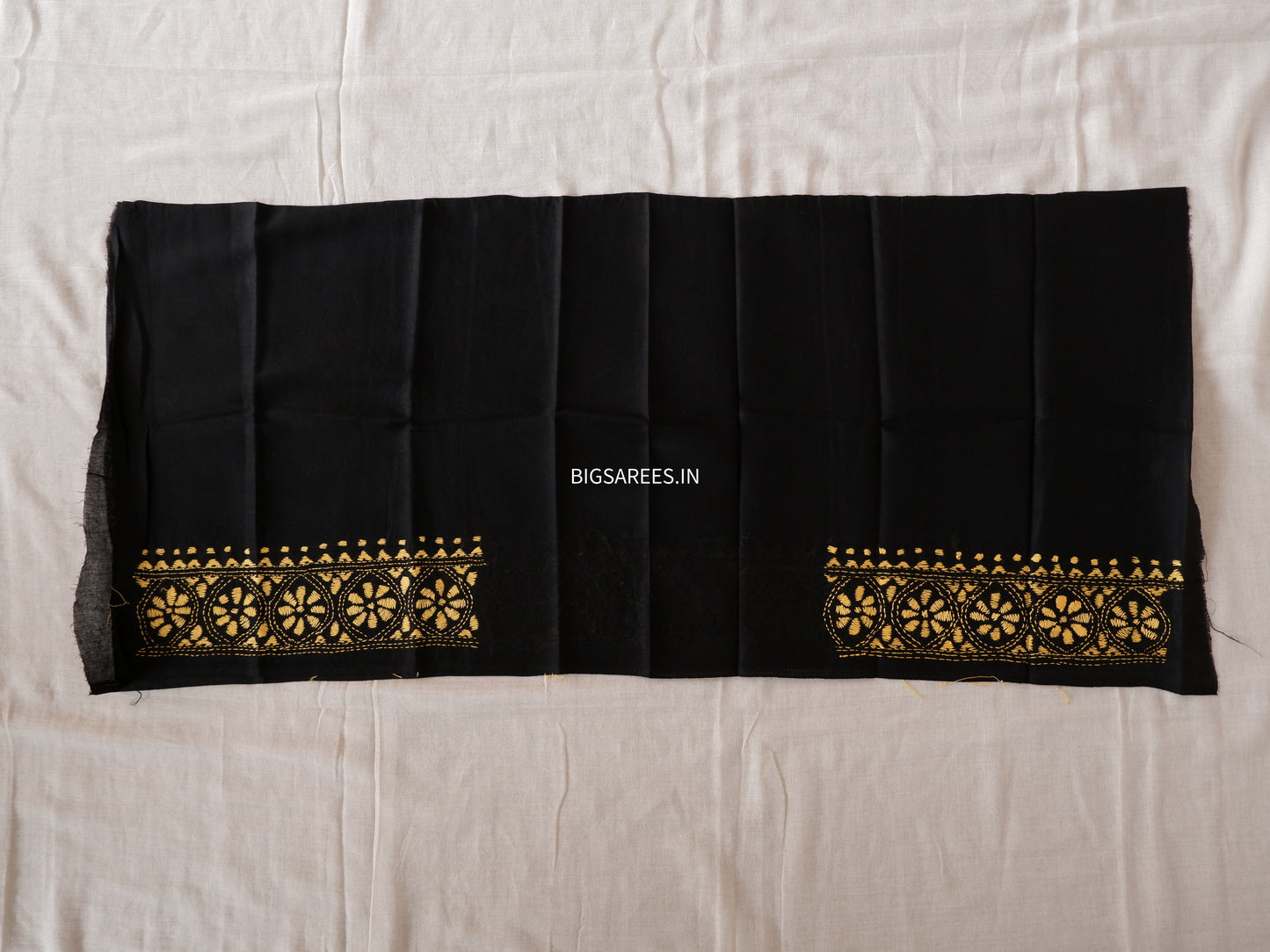 Kantha Hand Embroidered Pure Cotton Saree