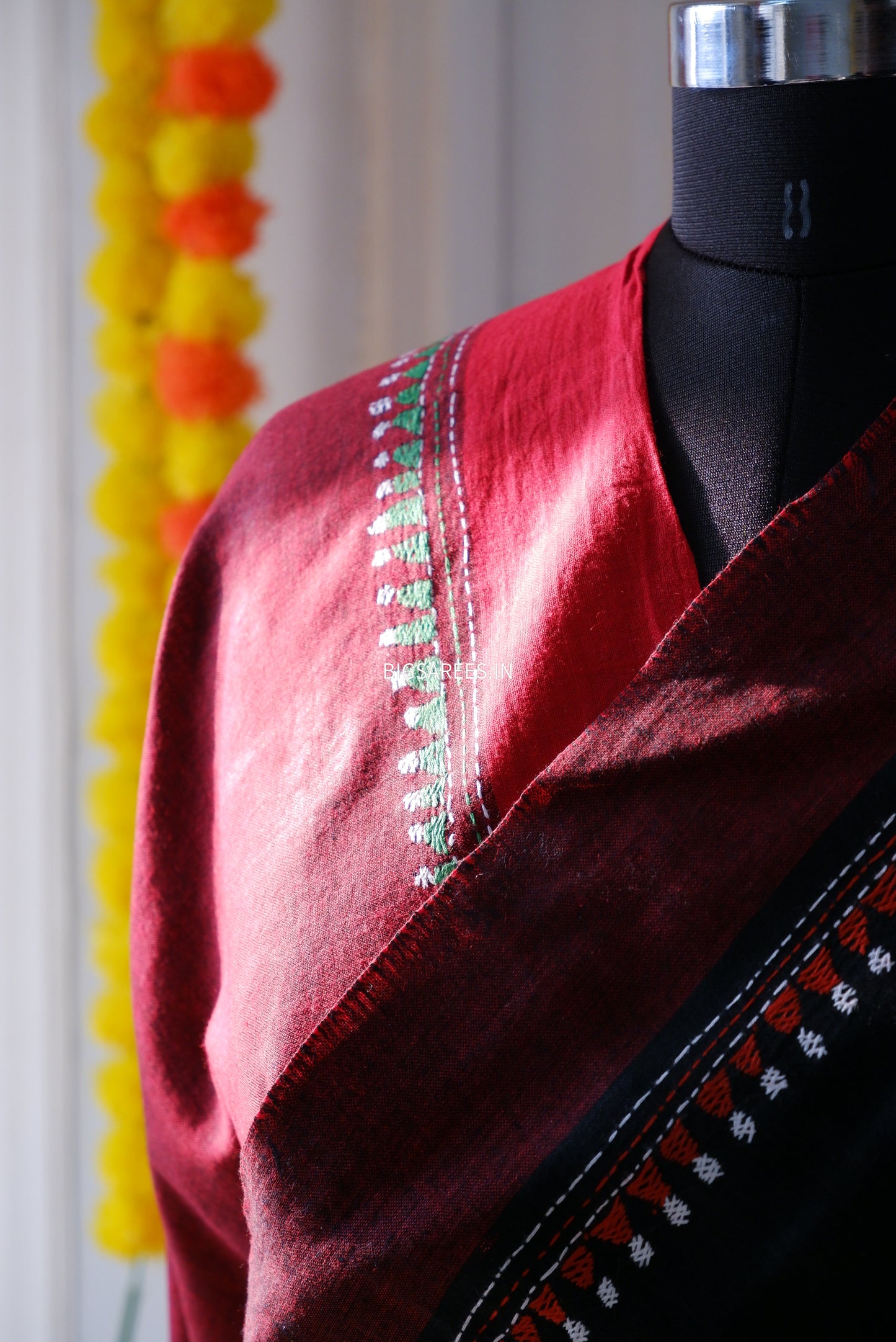 Kantha Hand Embroidered Pure Cotton Saree