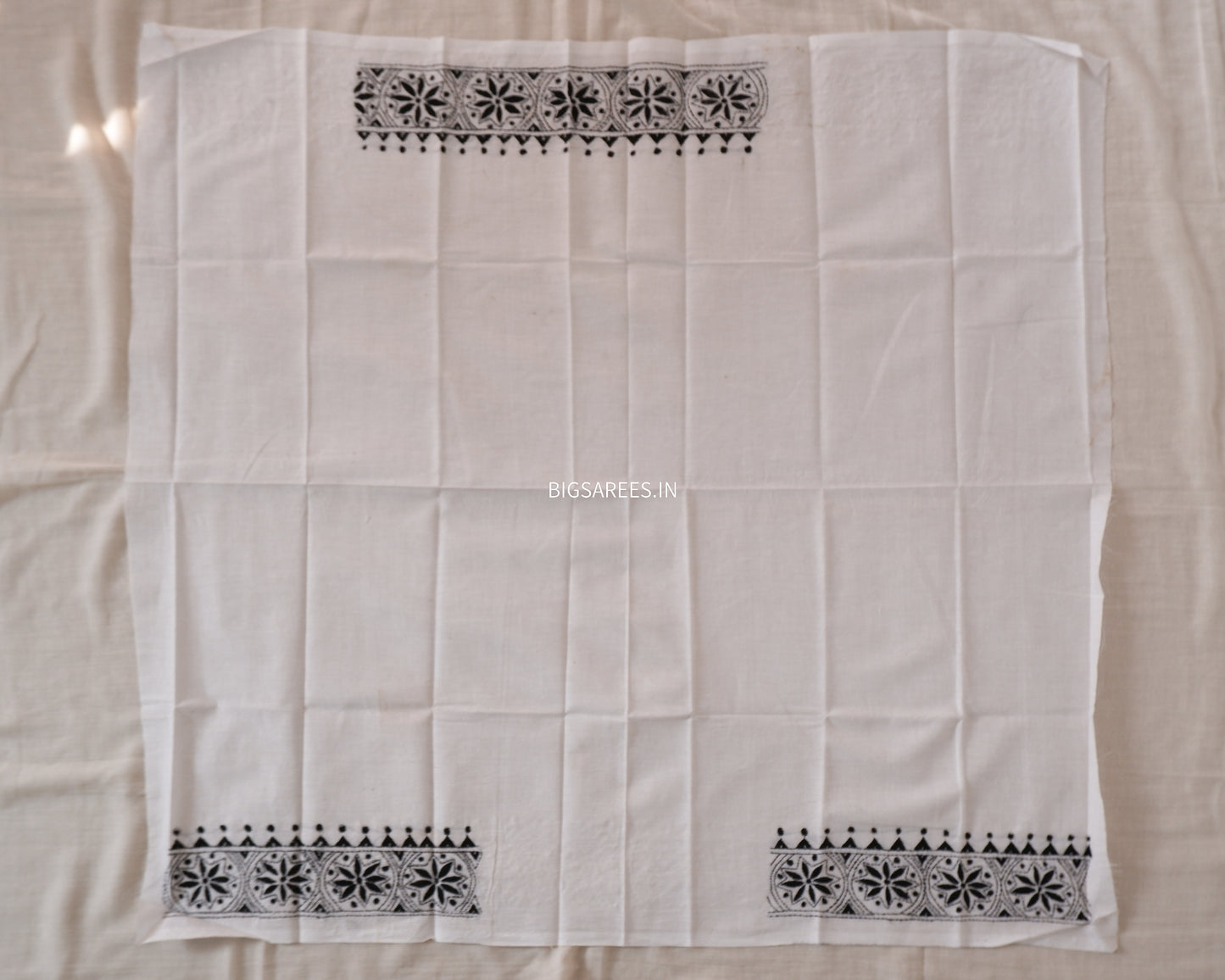 Kantha Hand Embroidered Pure Cotton Saree