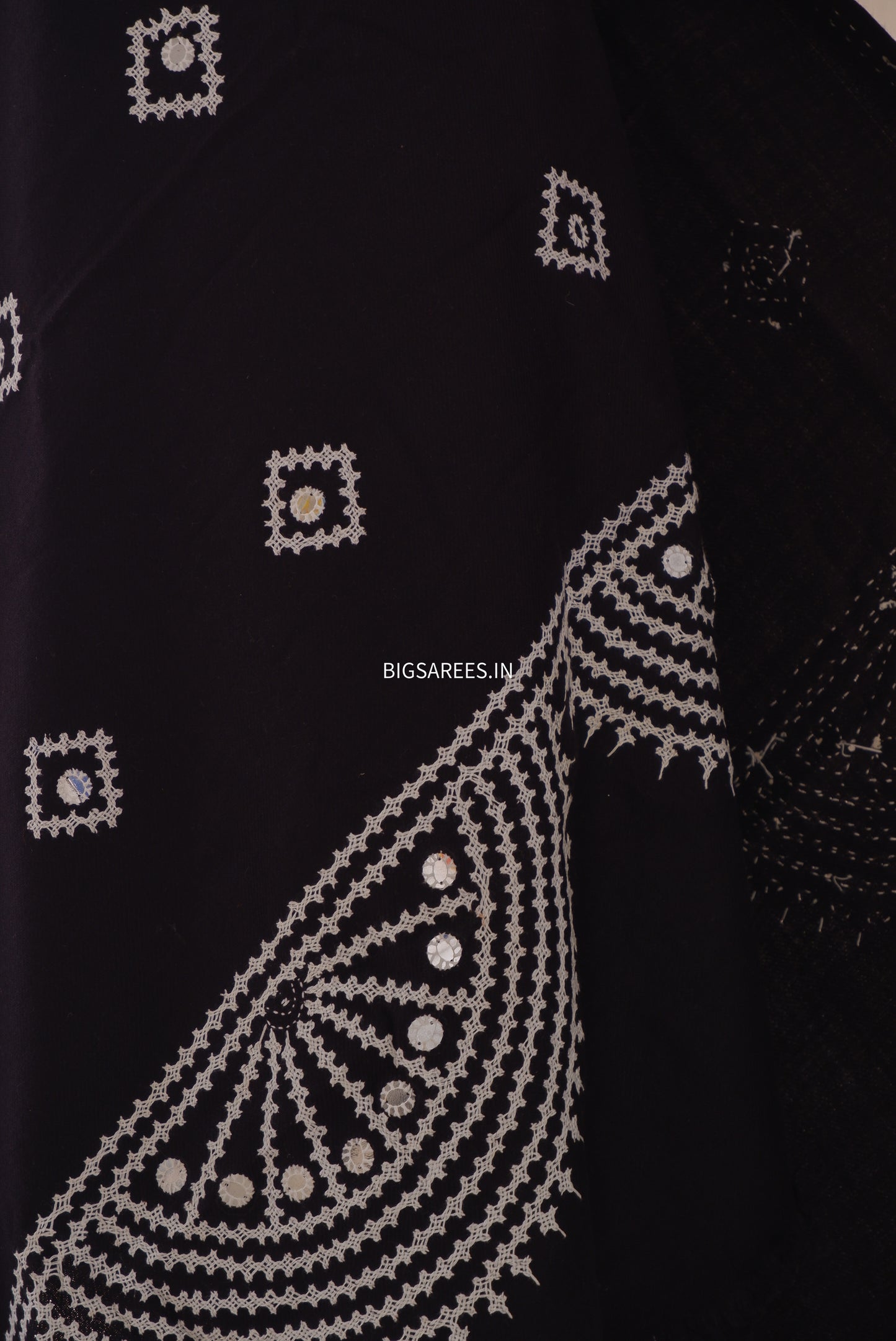 Gujrati Stitch Hand Embroidered Woollen Warm Shawl