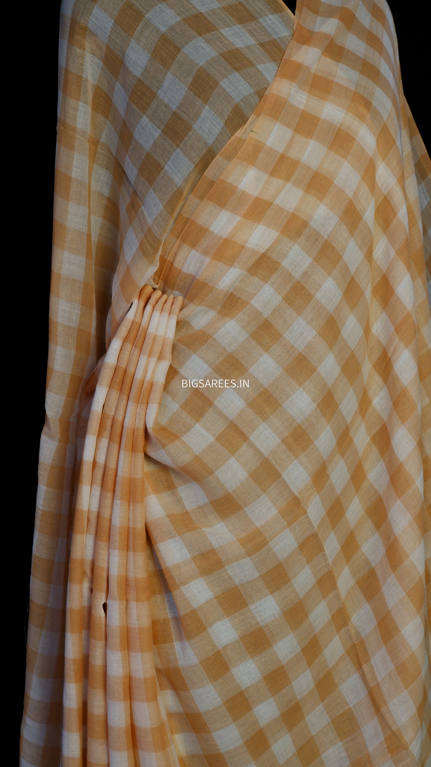 Mul Cotton check Saree