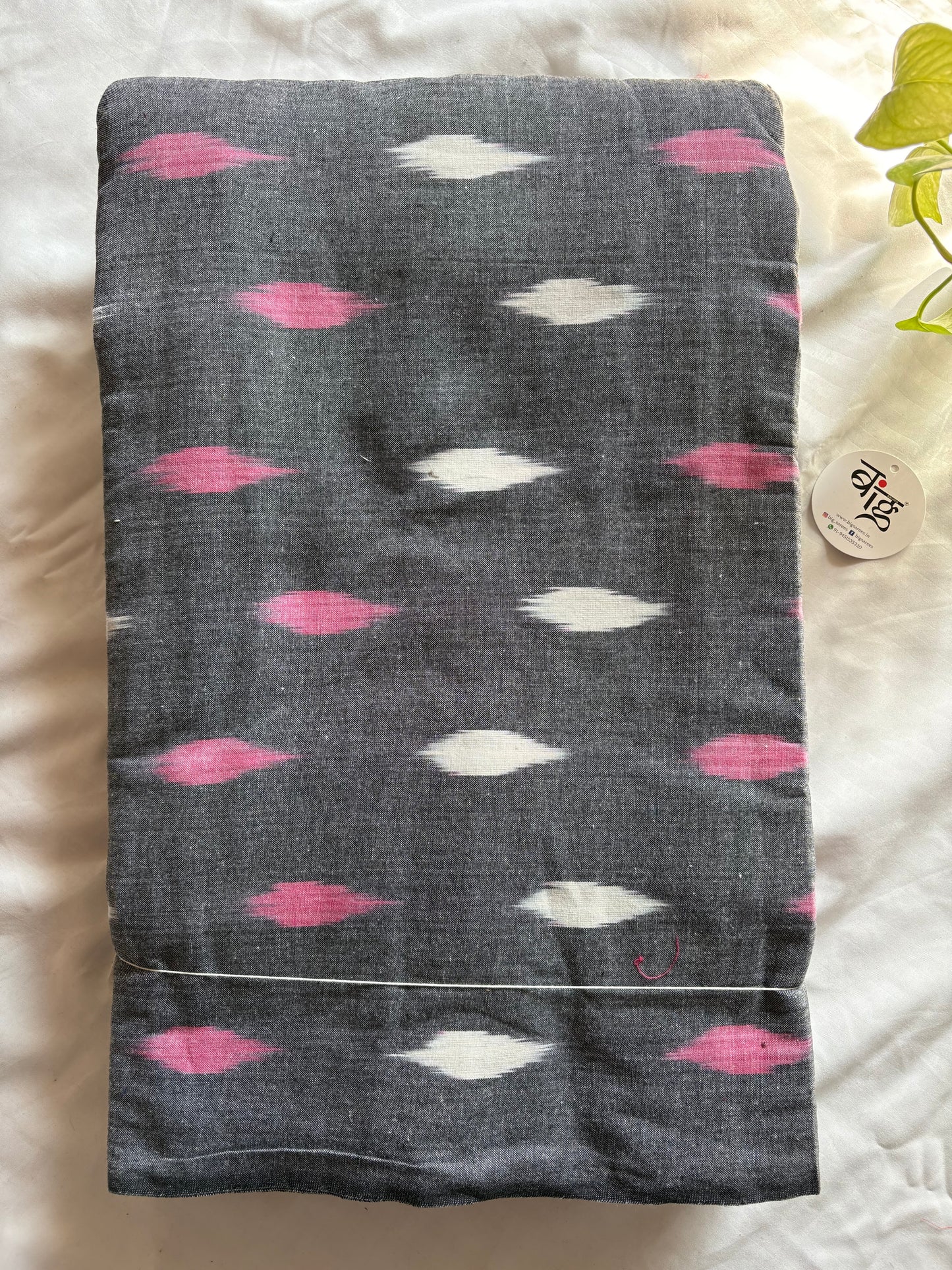 Ikkat woven pure Cotton running fabric