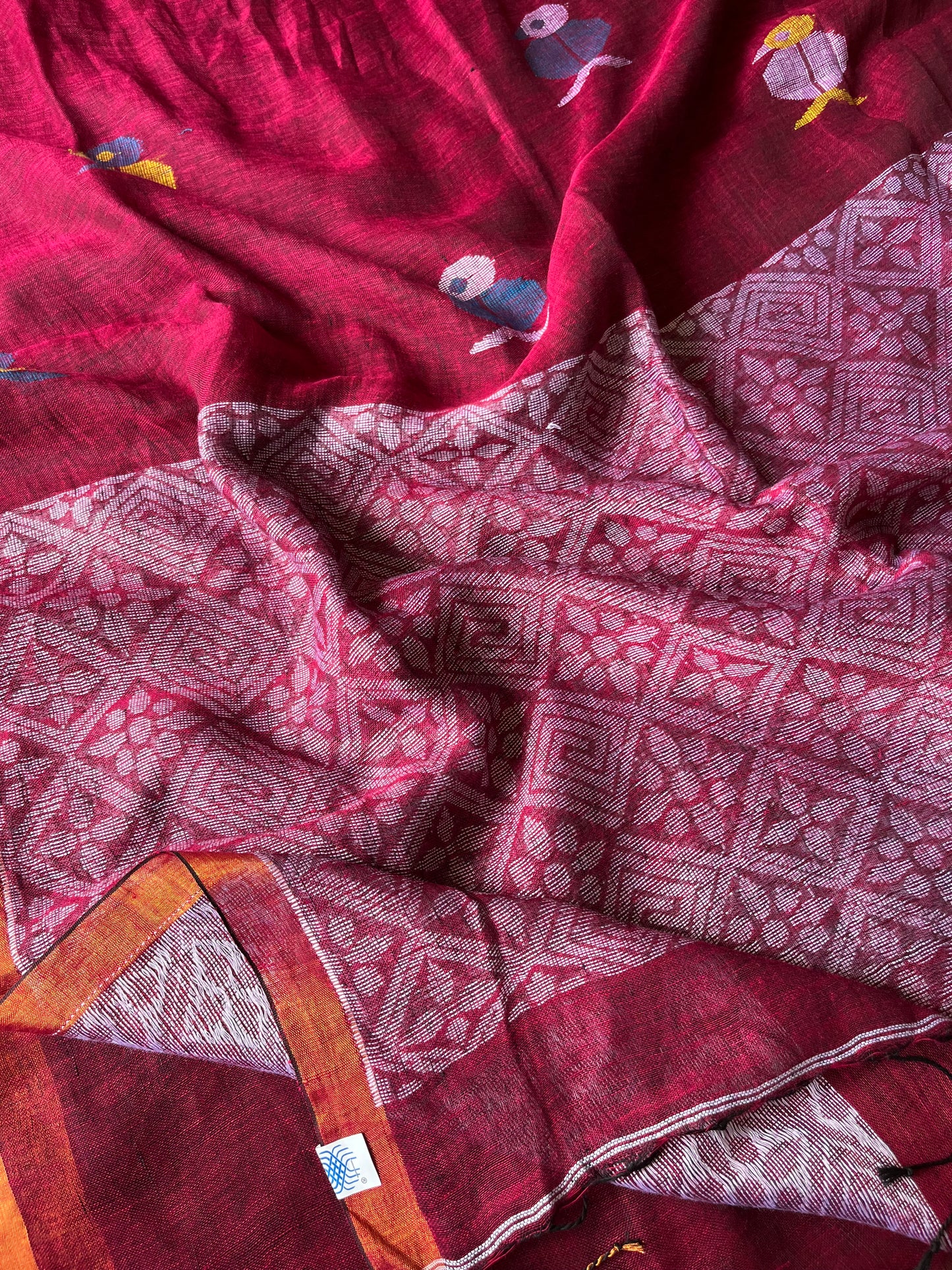 Linen By Linen Handloom Saree (Handloom Marked)