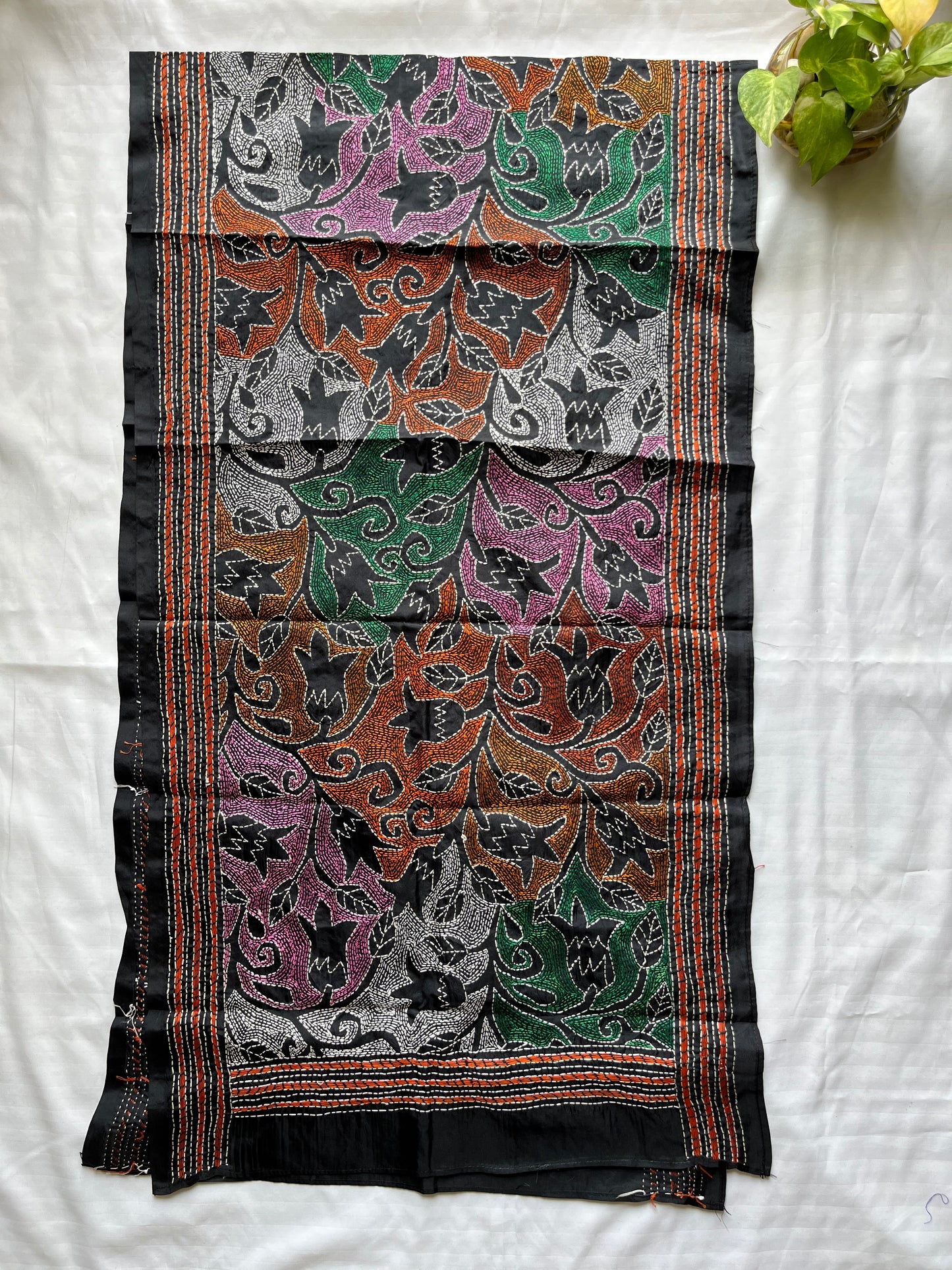 Kantha Art Silk Stole 22″