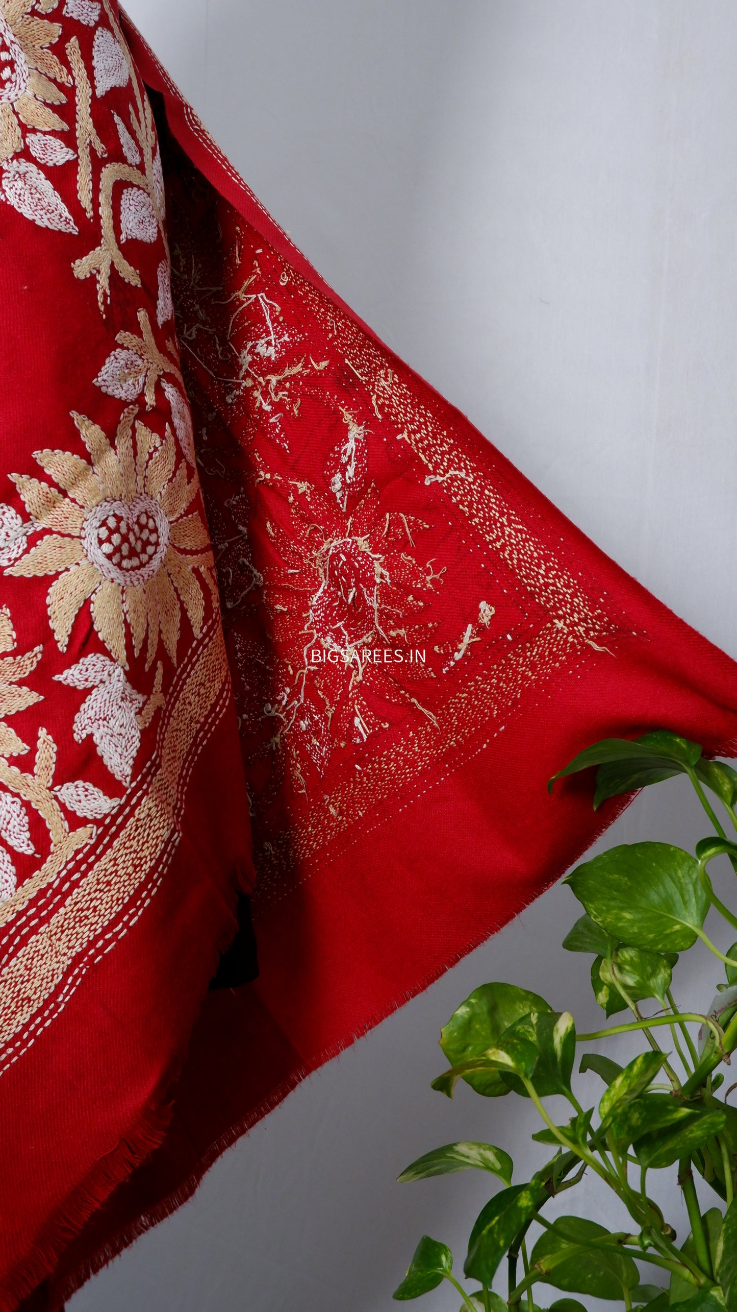 Kantha Hand Embroidered Warm Shawl