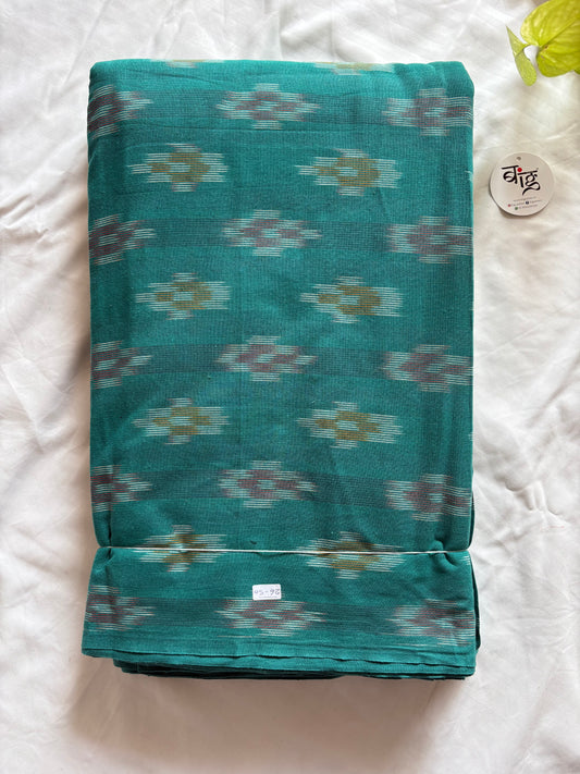 Ikkat woven pure Cotton running fabric