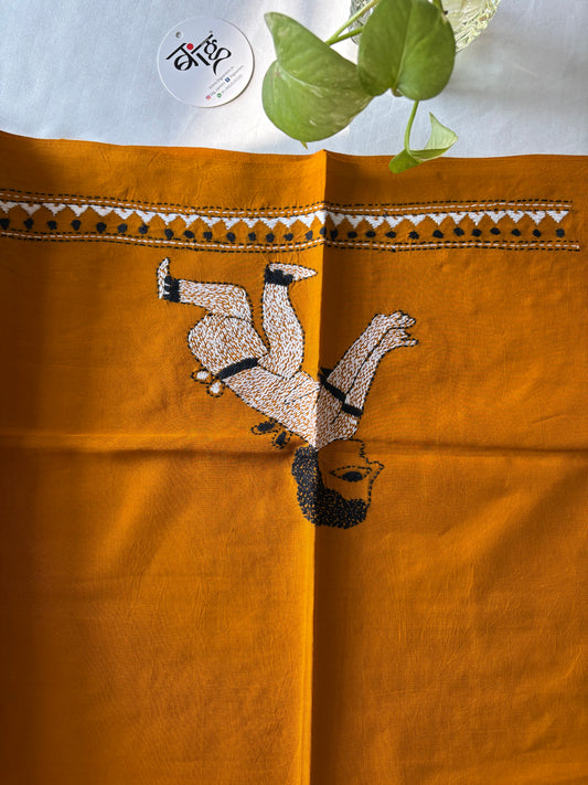 Kantha stitch Cotton Blouse Piece