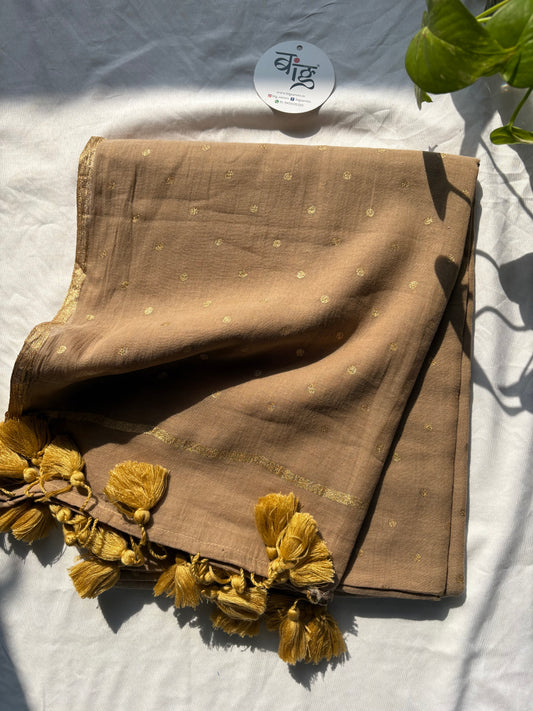 Polka dots Pure Mul Cotton Saree