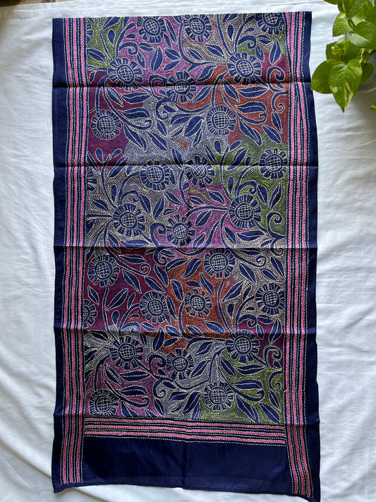 Kantha Art Silk Stole 22"