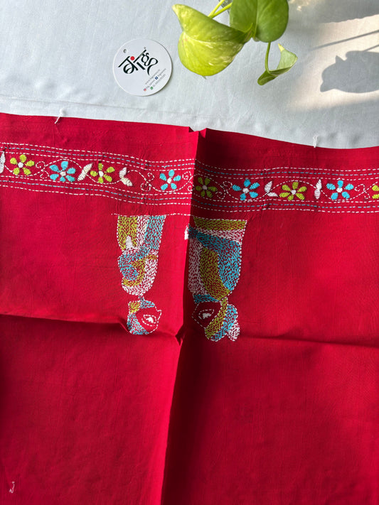 Kantha stitch Cotton Blouse Piece