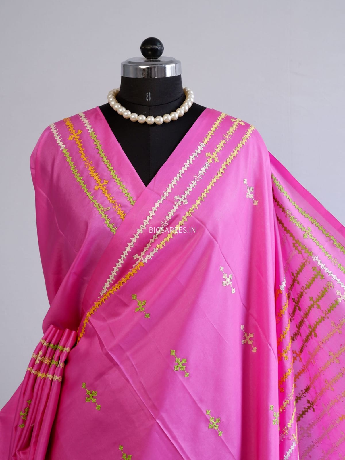 Kutch Work Art SIlk Saree
