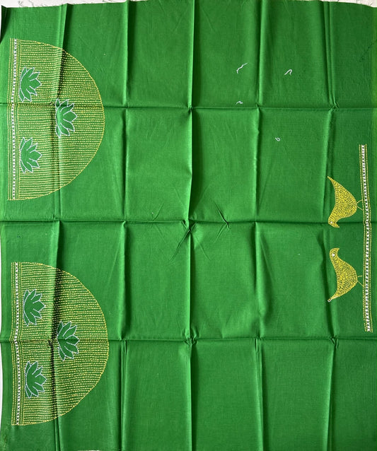 Kantha stitch Cotton Blouse Piece