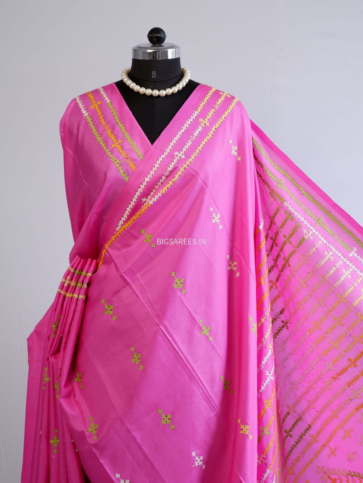 Kutch Work Art SIlk Saree