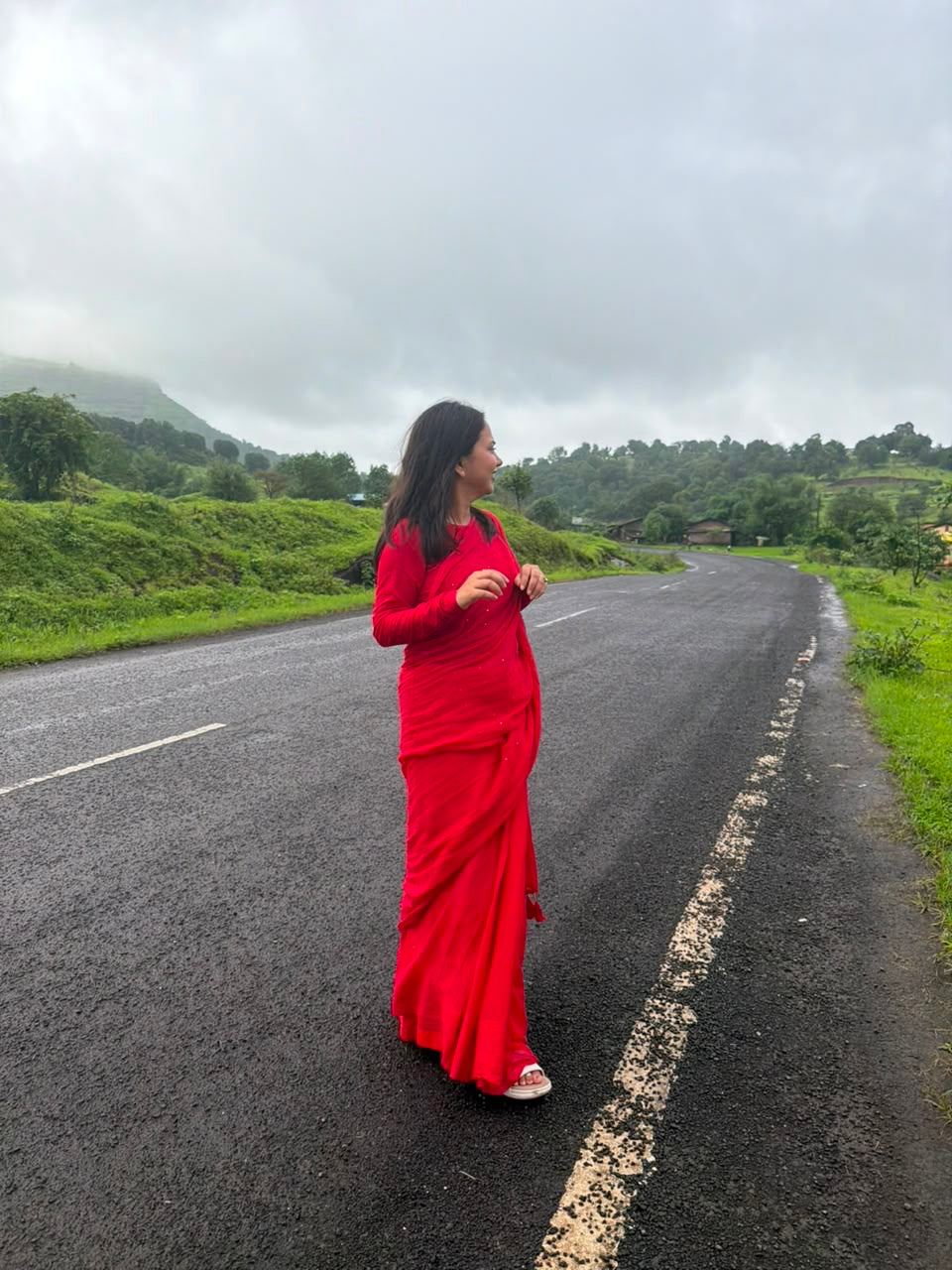 Jonaki Mul Cotton Saree With Ikat Blouse | Ultra Lightweight | Red