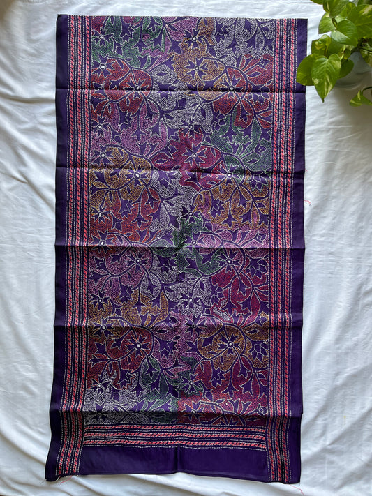 Kantha Art Silk Stole 22"