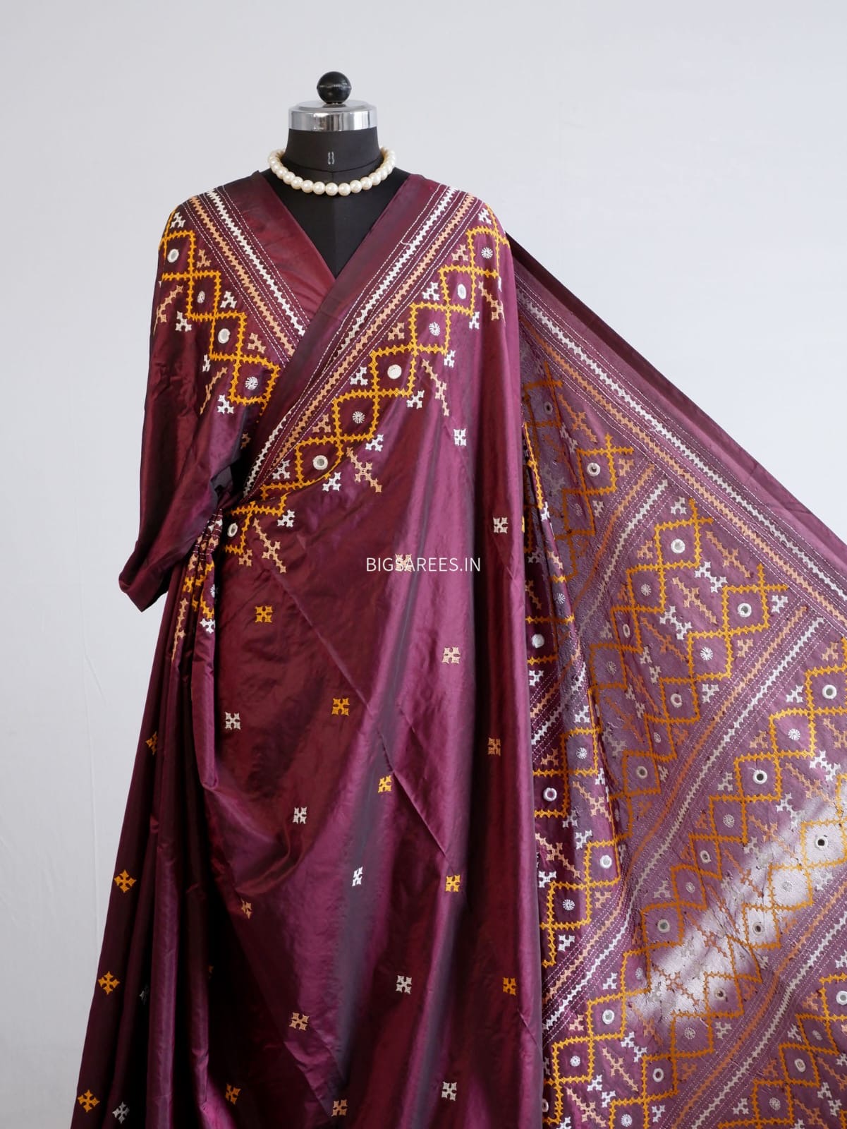 Kutch Work Art SIlk Saree