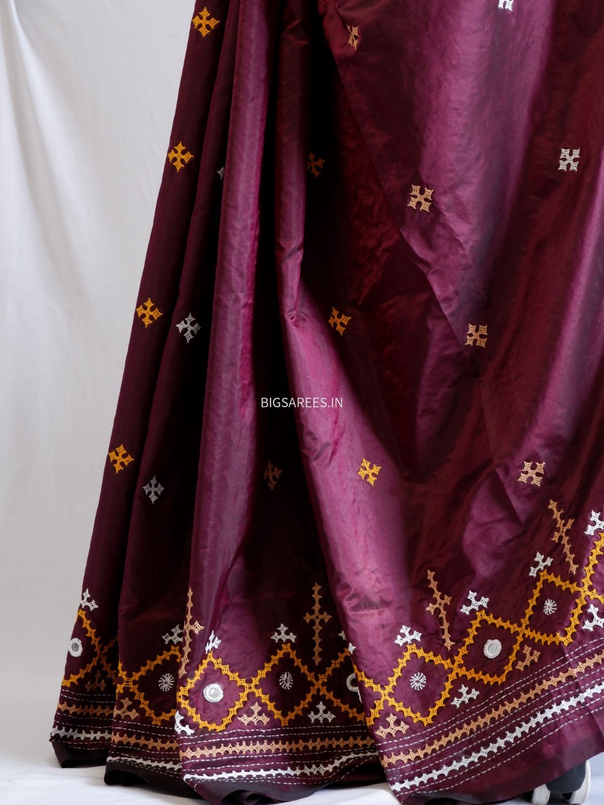 Kutch Work Art SIlk Saree