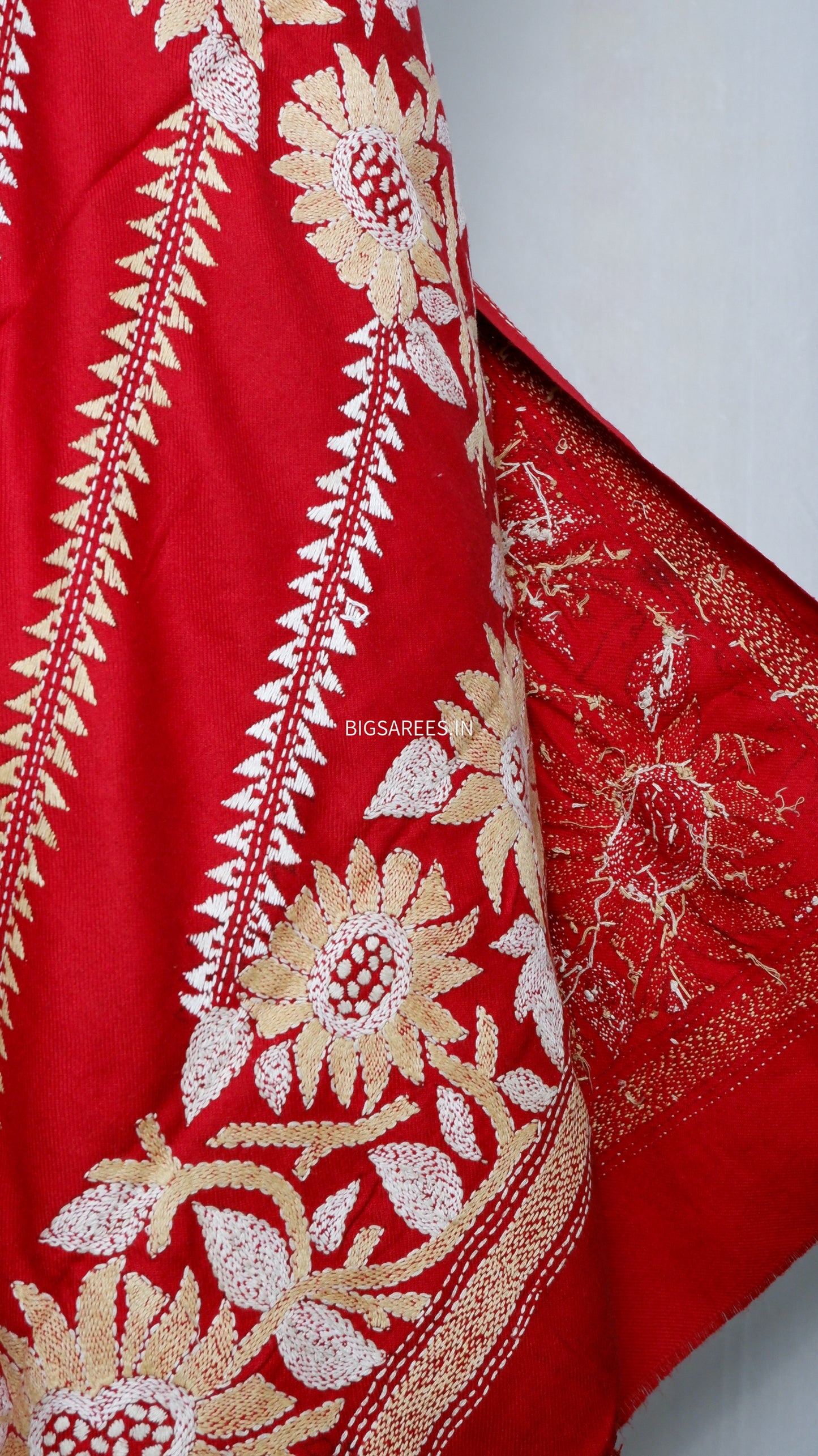 Kantha Hand Embroidered Warm Shawl