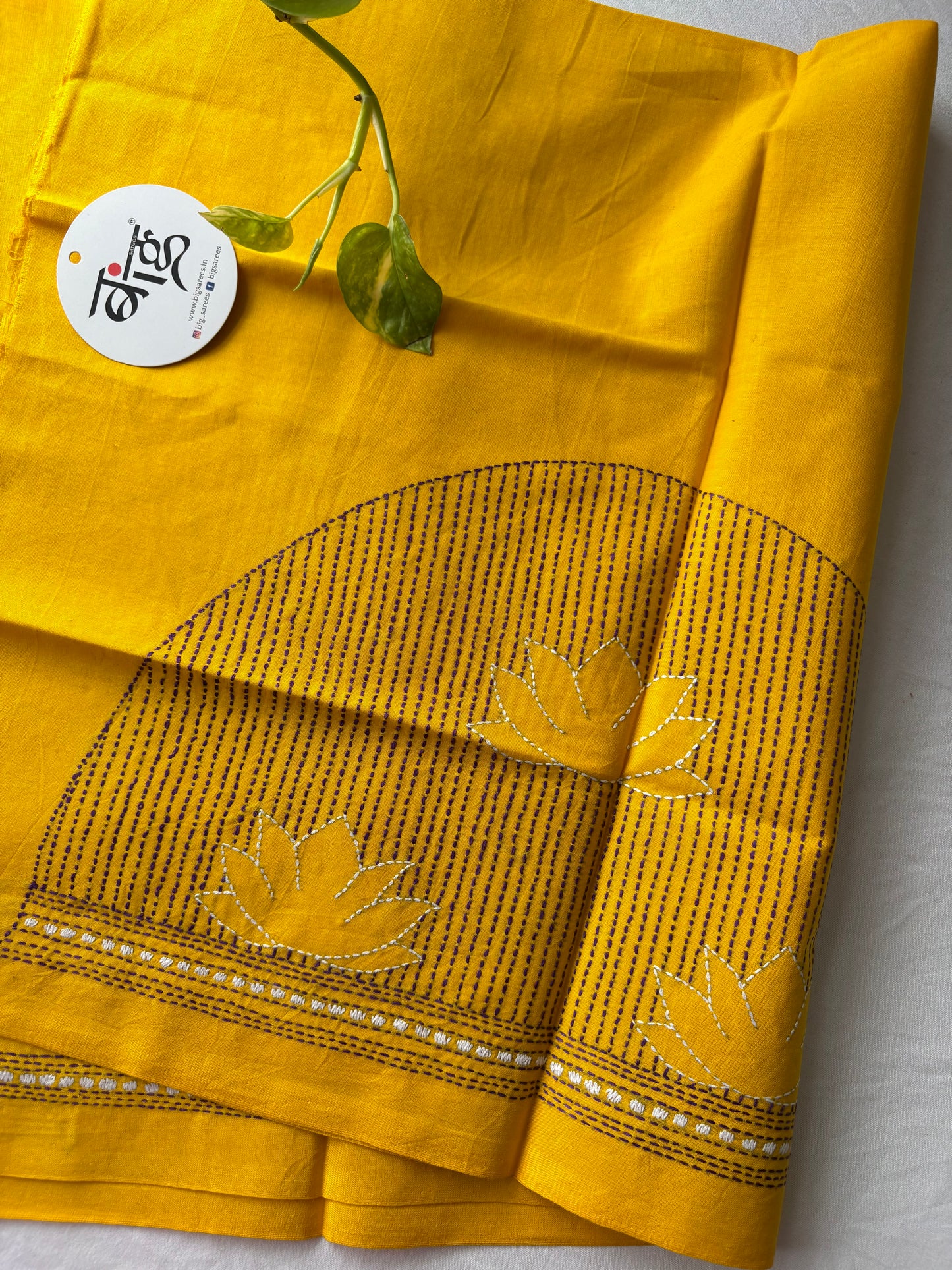 Kantha stitch Cotton Blouse Piece