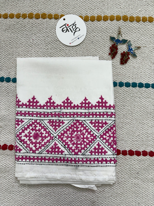 Gujrati work blouse pieces in art silk 1 mtr