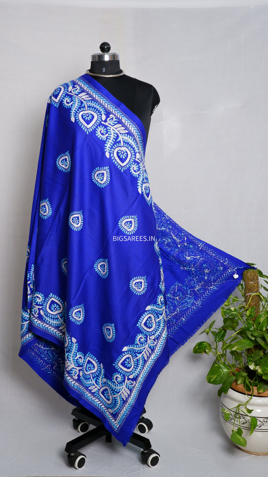 Kantha Hand Embroidered Warm Shawl