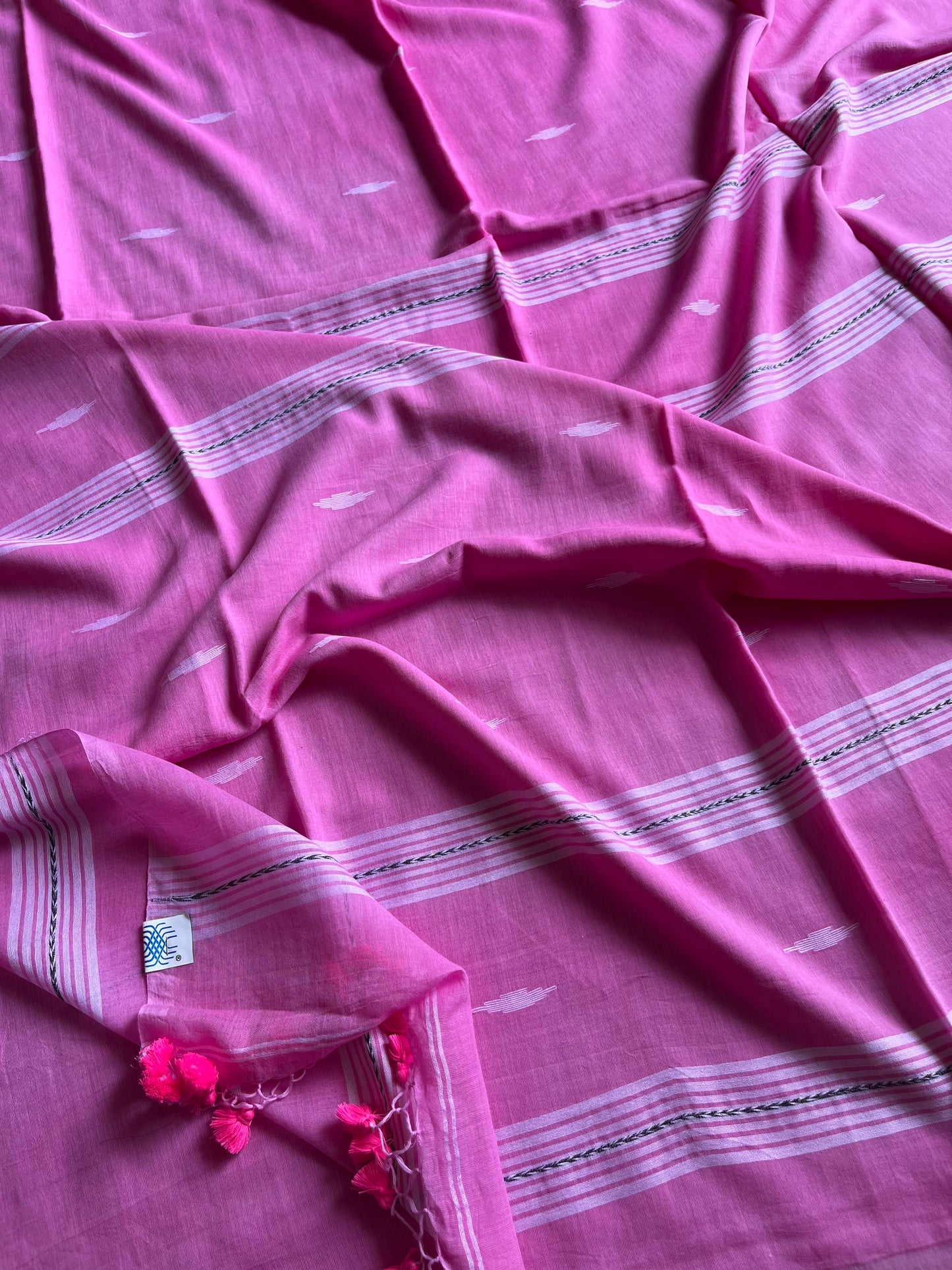 Mul Cotton handwoven Saree (Handloom Marked)