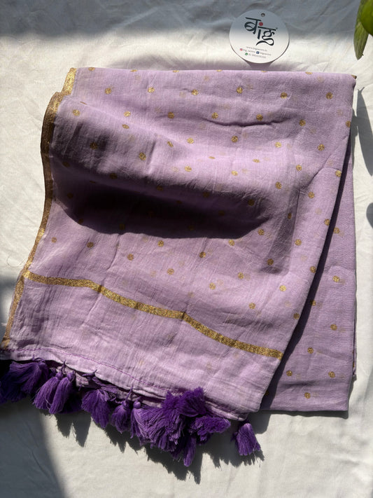 Polka dots Pure Mul Cotton Saree