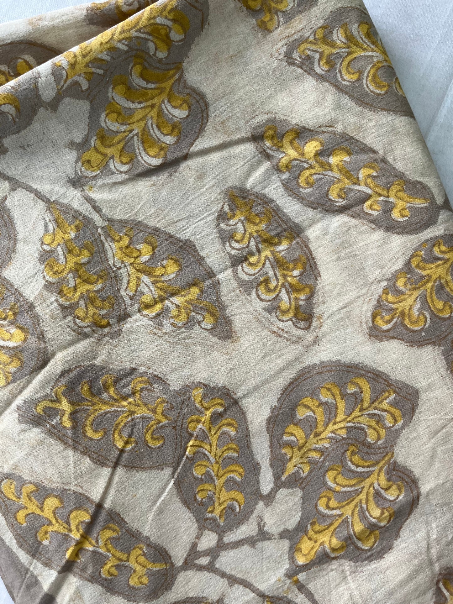 Block printed pure Cotton 1 Mtr. Blouse Piece/ running fabric