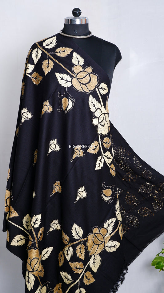 Kantha Hand Embroidered Warm Shawl
