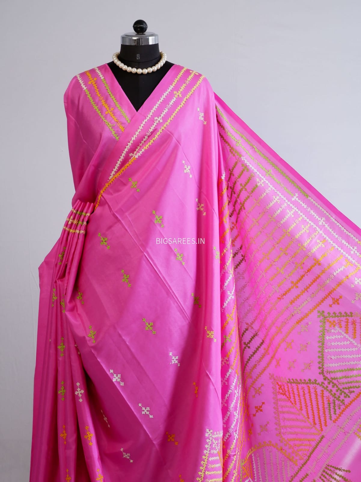 Kutch Work Art SIlk Saree