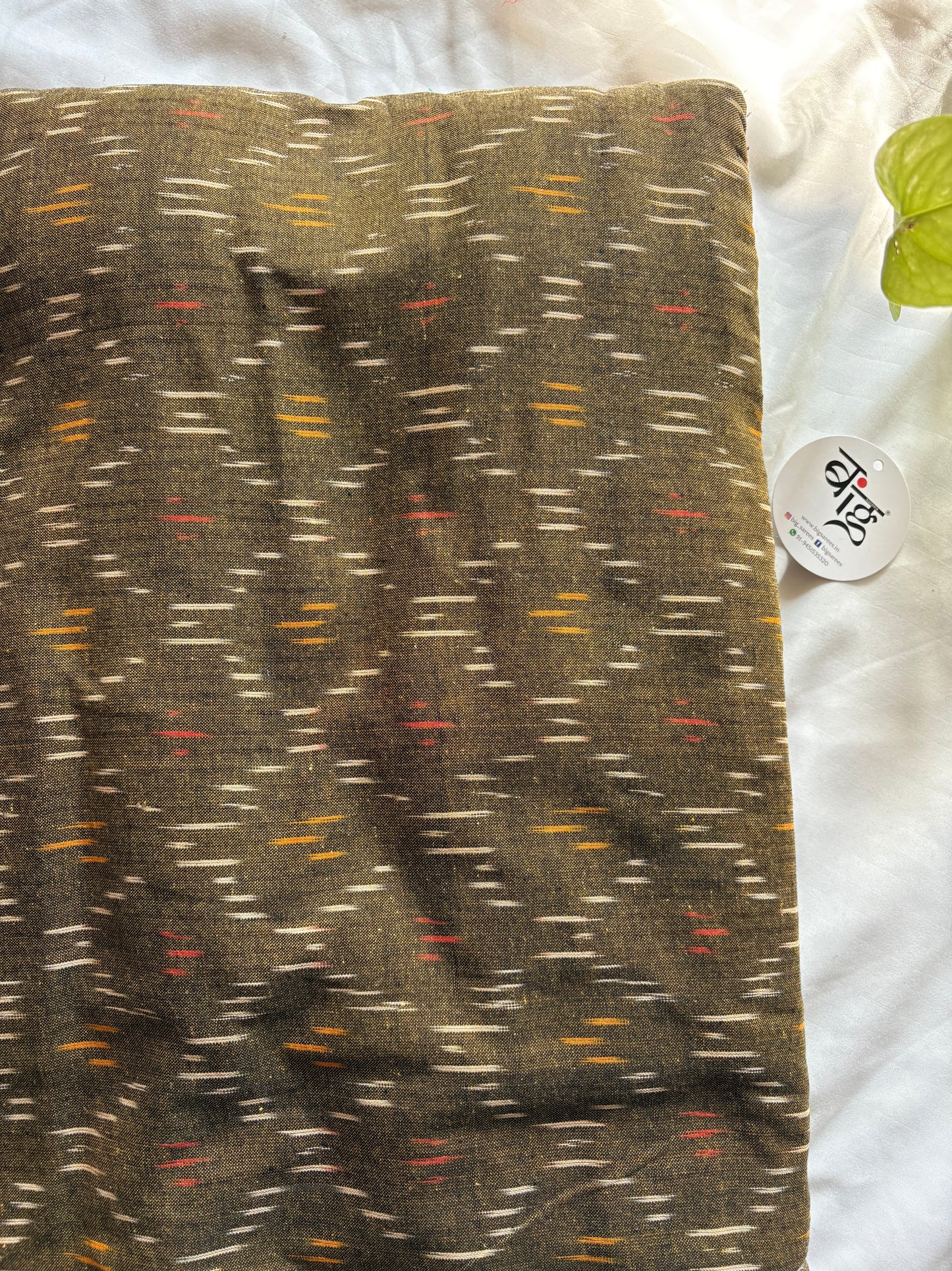 Ikkat woven pure Cotton running fabric