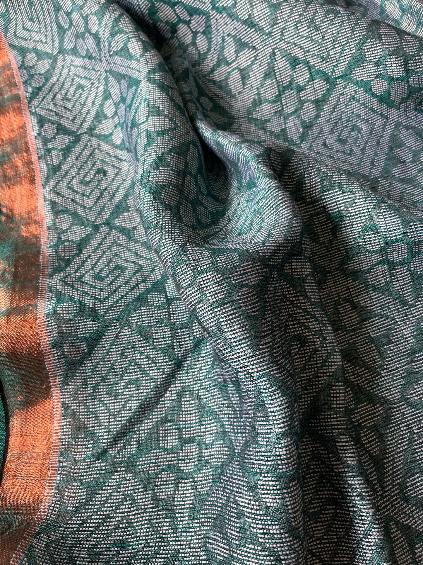 Linen By Linen Handloom Saree (Handloom Marked)