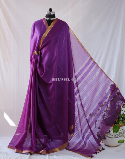 Beautifully crafted semi silk Saree