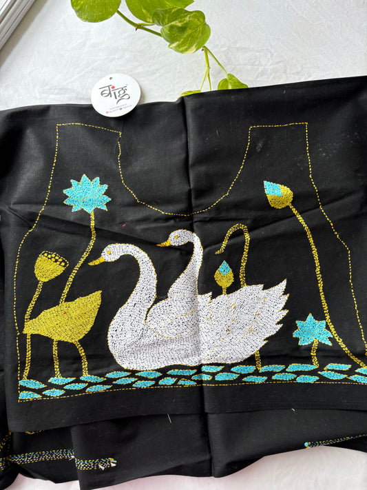 Kantha stitch Cotton Blouse Piece